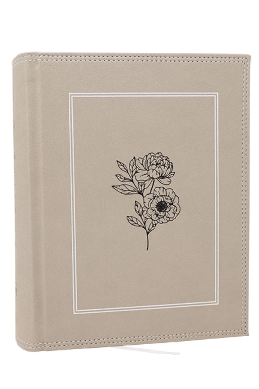 NKJV Journal The Word Bible (Comfort Print) (RL)-Stone Leathersoft Over Board