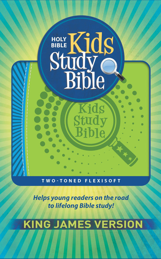 KJV Kids Study Bible (RL)-Green/Blue Flexisoft