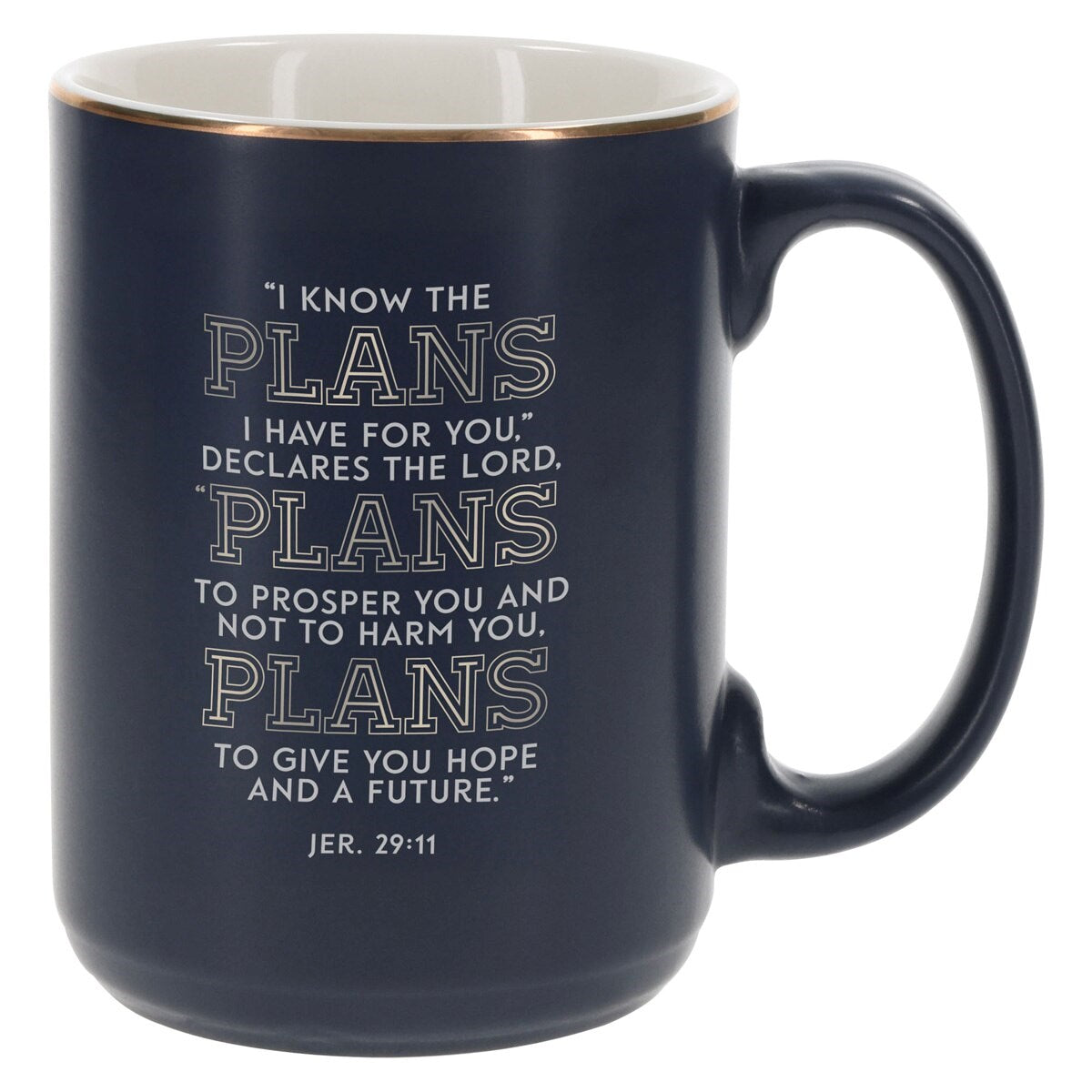 Ceramic Mug-Plans Jer. 29:11-Blue