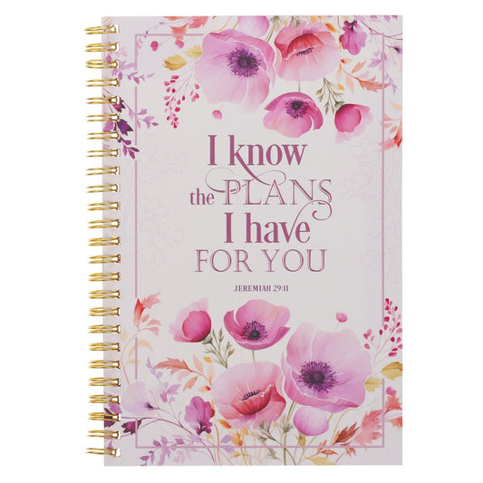 Notebook-Wirebound-I Know The Plans Jer. 29:11