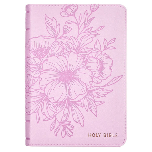 KJV Compact Large Print Bible-Purple Faux Leather