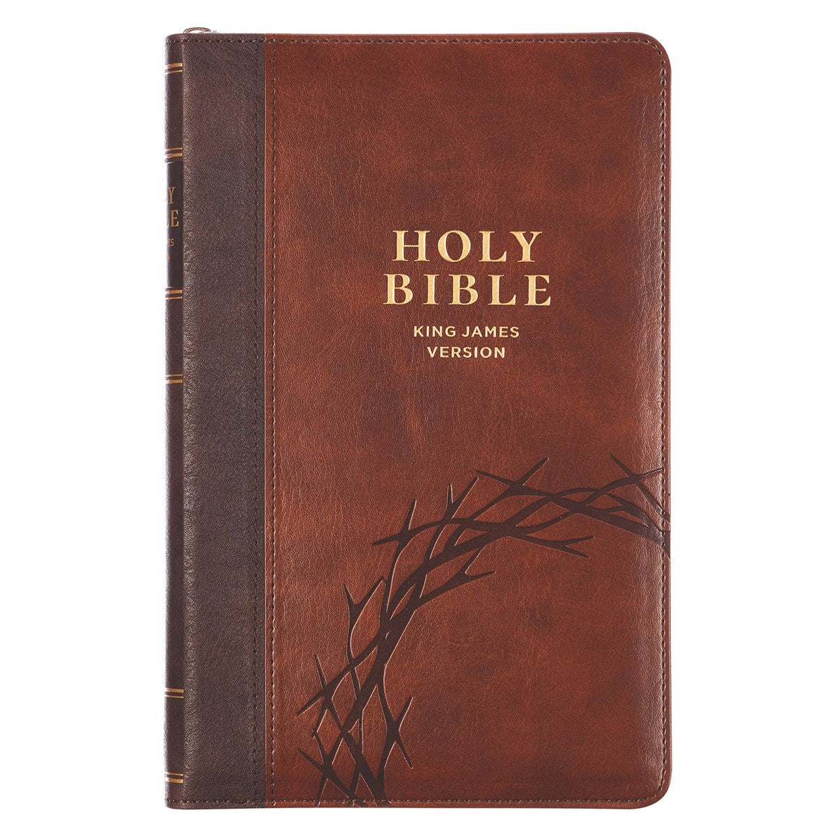 KJV Deluxe Gift Bible-Amazing Grace (Isa. 53:5)-Two-Tone Faux Leather w/Zipper