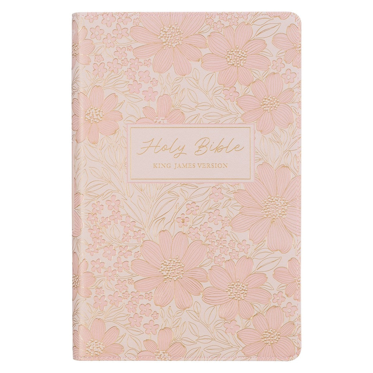 KJV Deluxe Gift Bible-Pink Faux Leather