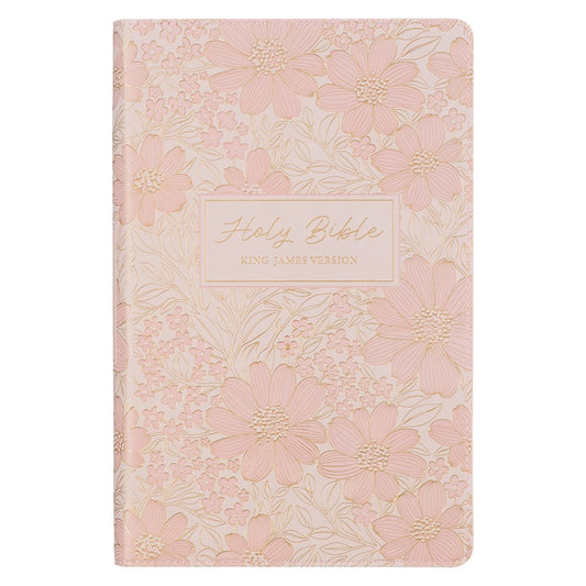 KJV Deluxe Gift Bible-Pink Faux Leather