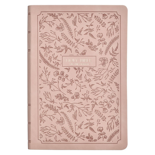 KJV Giant Print Bible-Dusty Pink Faux Leather