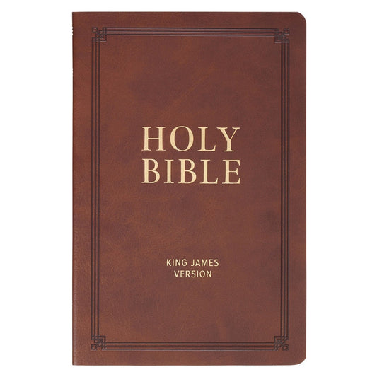 KJV Gift Bible-Brown Faux Leather