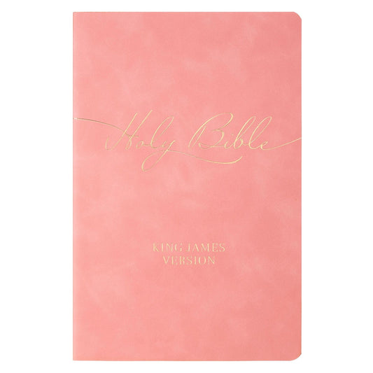 KJV Gift Bible-Pink Faux Leather