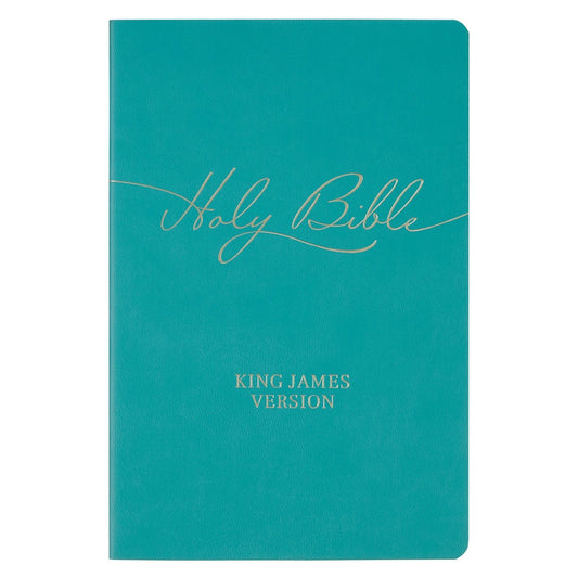 KJV Gift Bible-Teal Faux Leather