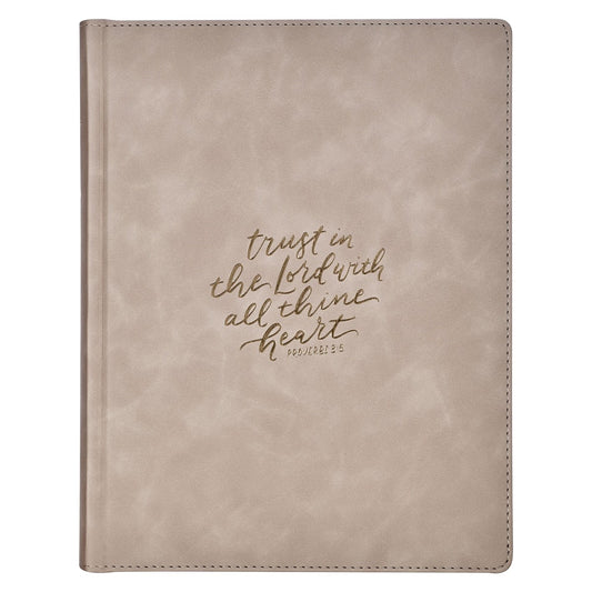 KJV Note-Taking Large Print Trust The Lord (Prov. 3:5) Bible-Pink Faux Leather Hardcover