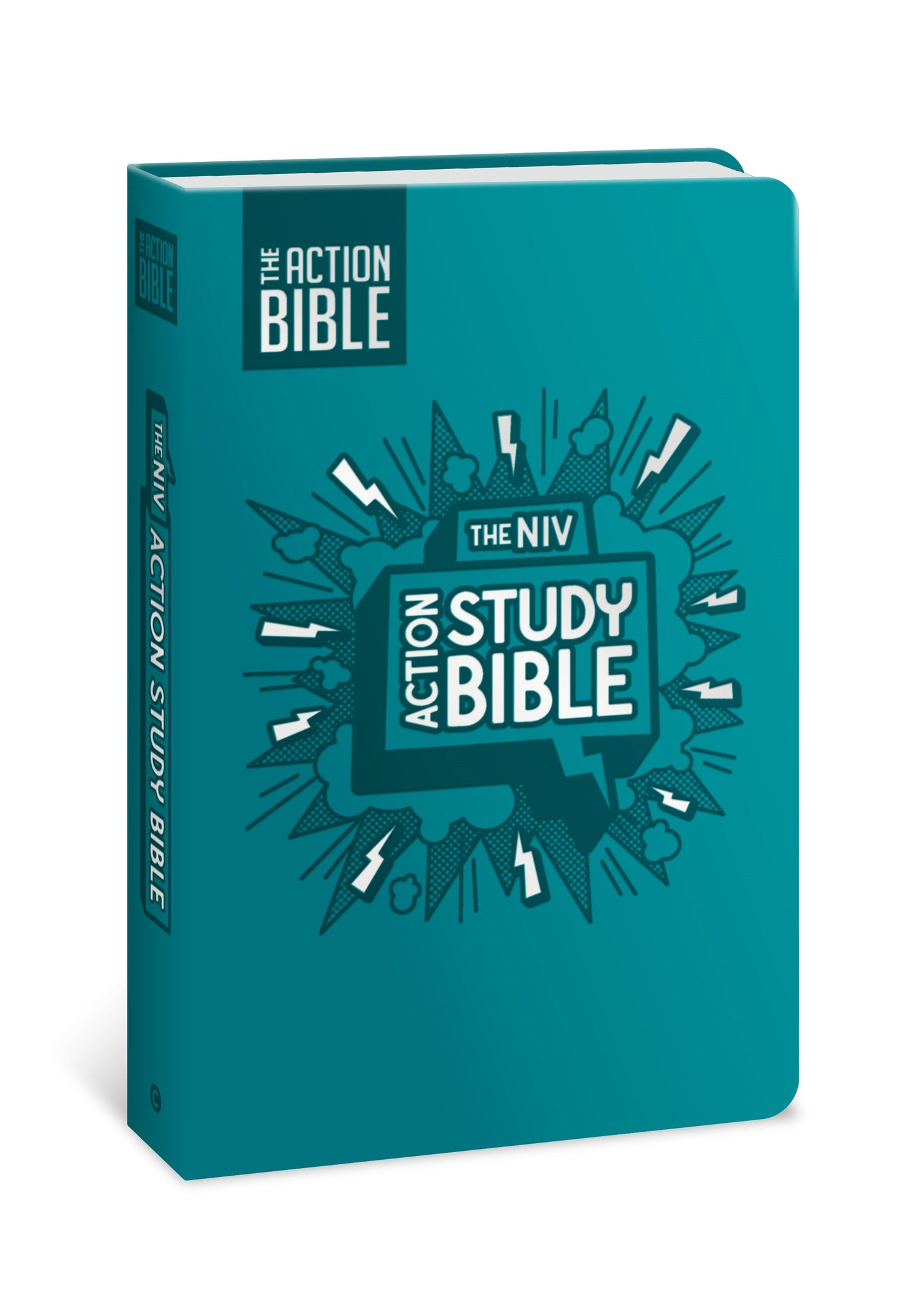 NIV The Action Study Bible (Full Color)-Aqua Leathersoft