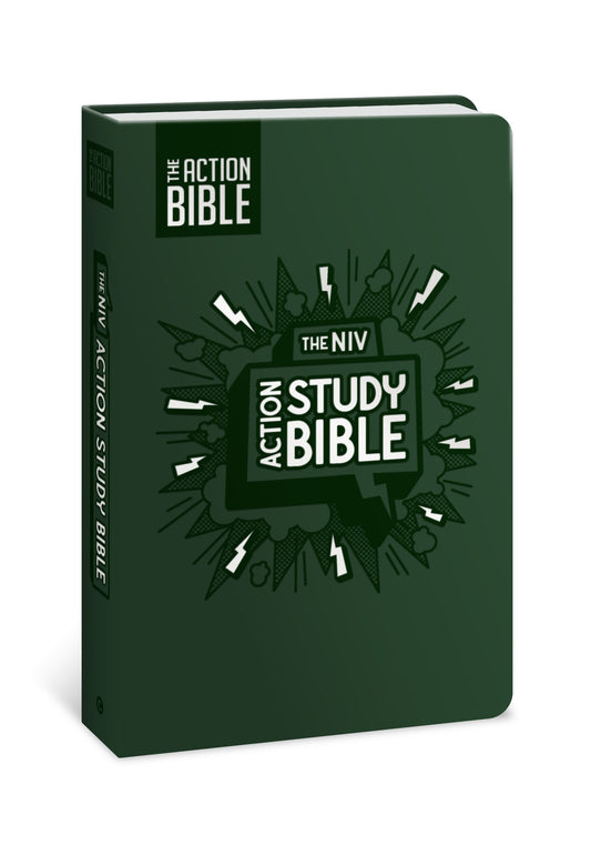 NIV The Action Study Bible (Full Color)-Forest Leathersoft
