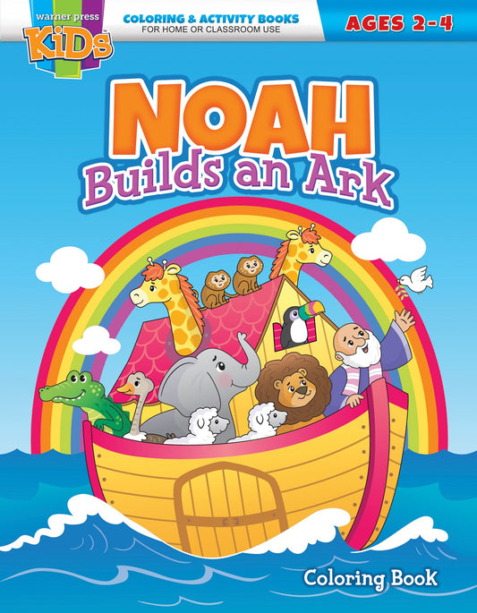 Noah Builds An Ark Coloring & Activity Book (Ages 2-4)