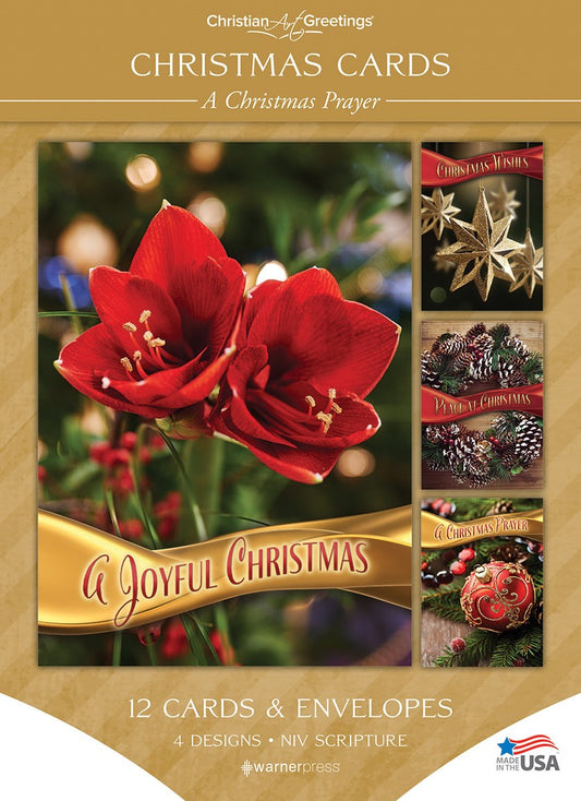 Boxed Card-A Christmas Prayer Assorted (NIV) (Box Of 12)