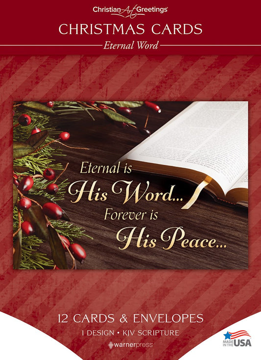 Boxed Card-Christmas: Eternal Word...Solid Pack (John 3:15  KJV) (Box Of 12)