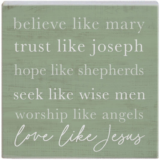 Small Talk Square-Believe Like Mary (5.25" x 5.25")