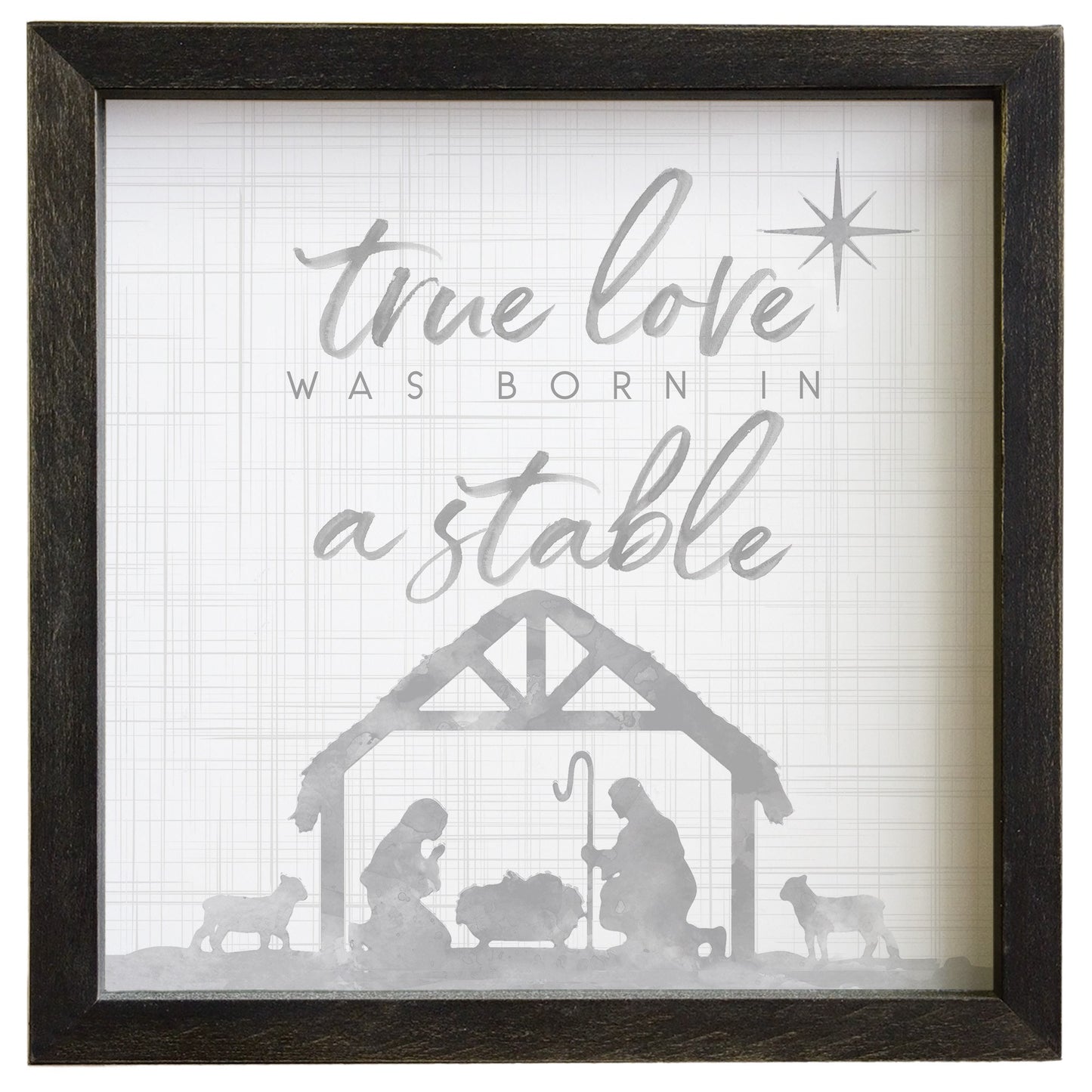 Rustic Frame-True Love (10" x 10")
