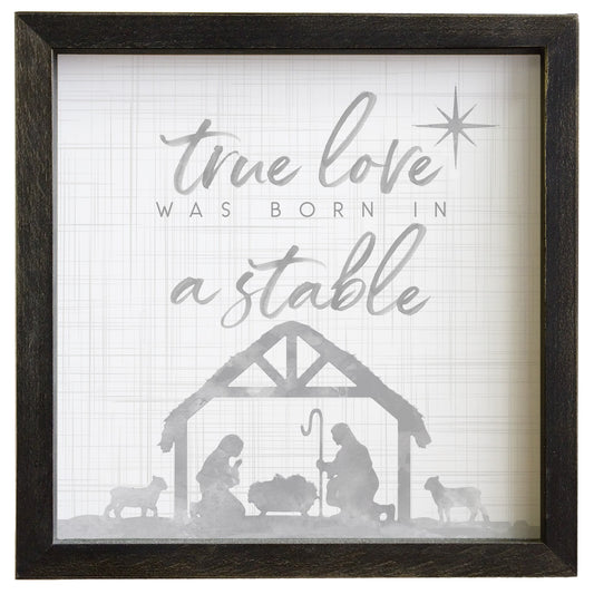 Rustic Frame-True Love (10" x 10")