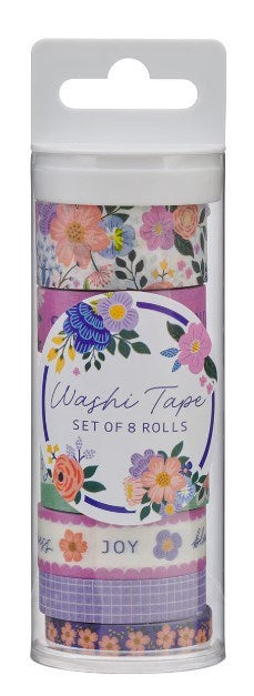 Washi Tape Set-Blooms Of Joy (Set Of 8 Rolls)