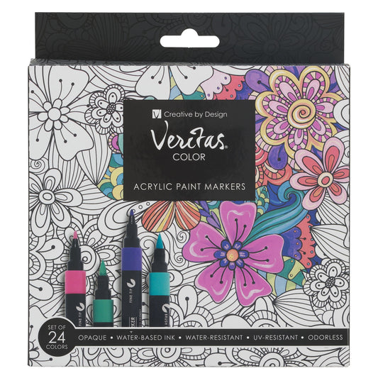 Pen Set-Acrylic Paint (Pack Of 24)