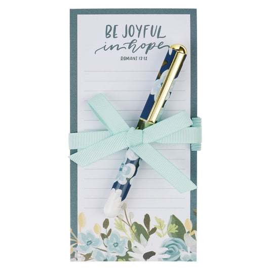 Magnetic Notepad W/ Pen-Be Joyful