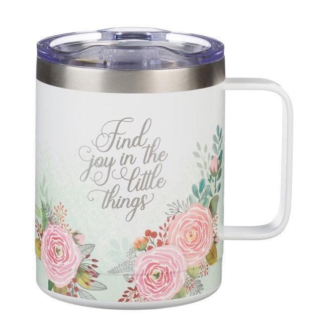 Travel Mug-Camp-Style-A Grateful Heart (11 oz) (Stainless Steel)