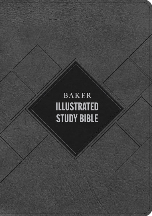 CSB Baker Illustrated Study Bible-Charcoal LeatherTouch