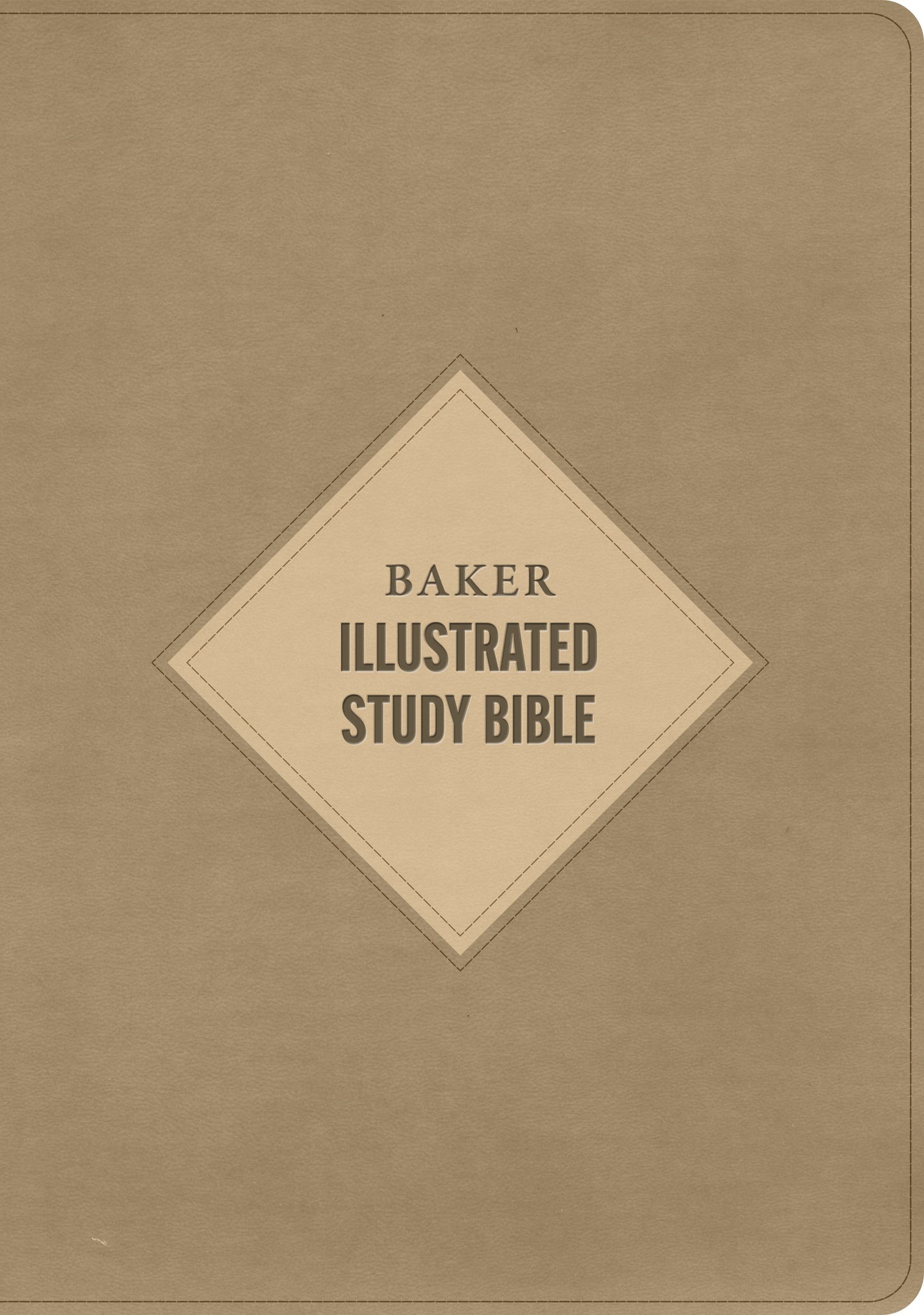 CSB Baker Illustrated Study Bible-Khaki LeatherTouch