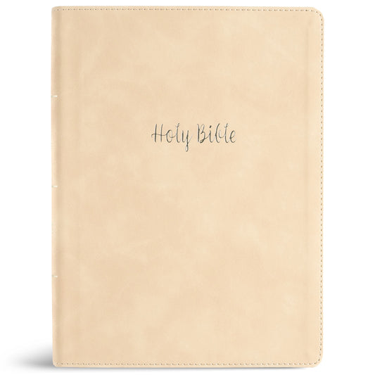 CSB Verse-By-Verse Reference Bible  Digital Study Edition-Cream LeatherTouch