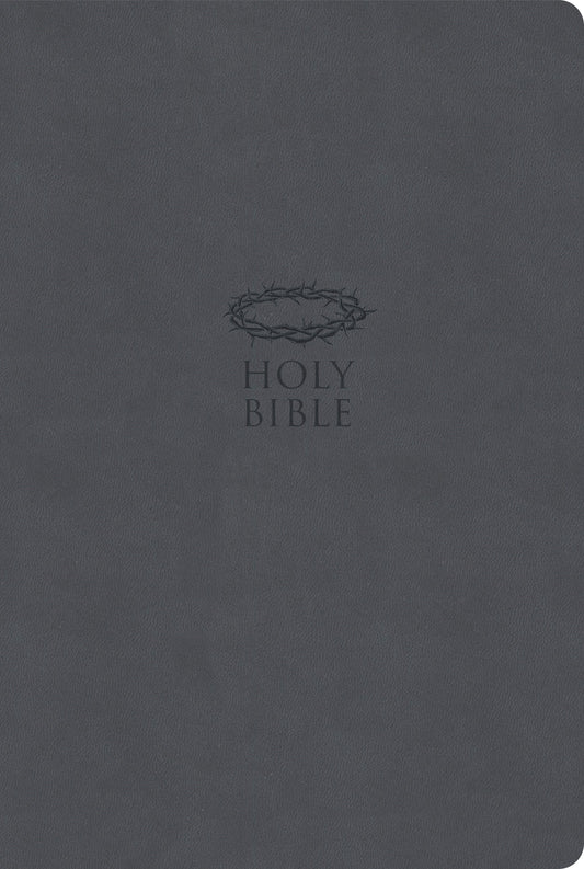 KJV Super Giant Print Reference Bible (Value Edition)-Charcoal LeatherTouch