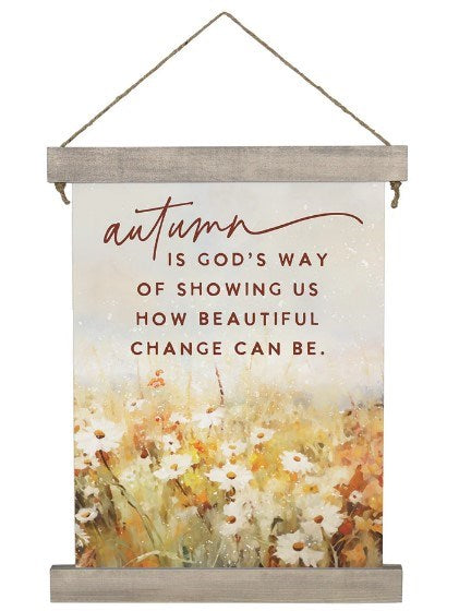 Hanging Canvas-Autumn God's Way (10" x 17")