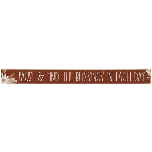 Talking Stick-Pause Find Blessings (16" x 1.5")