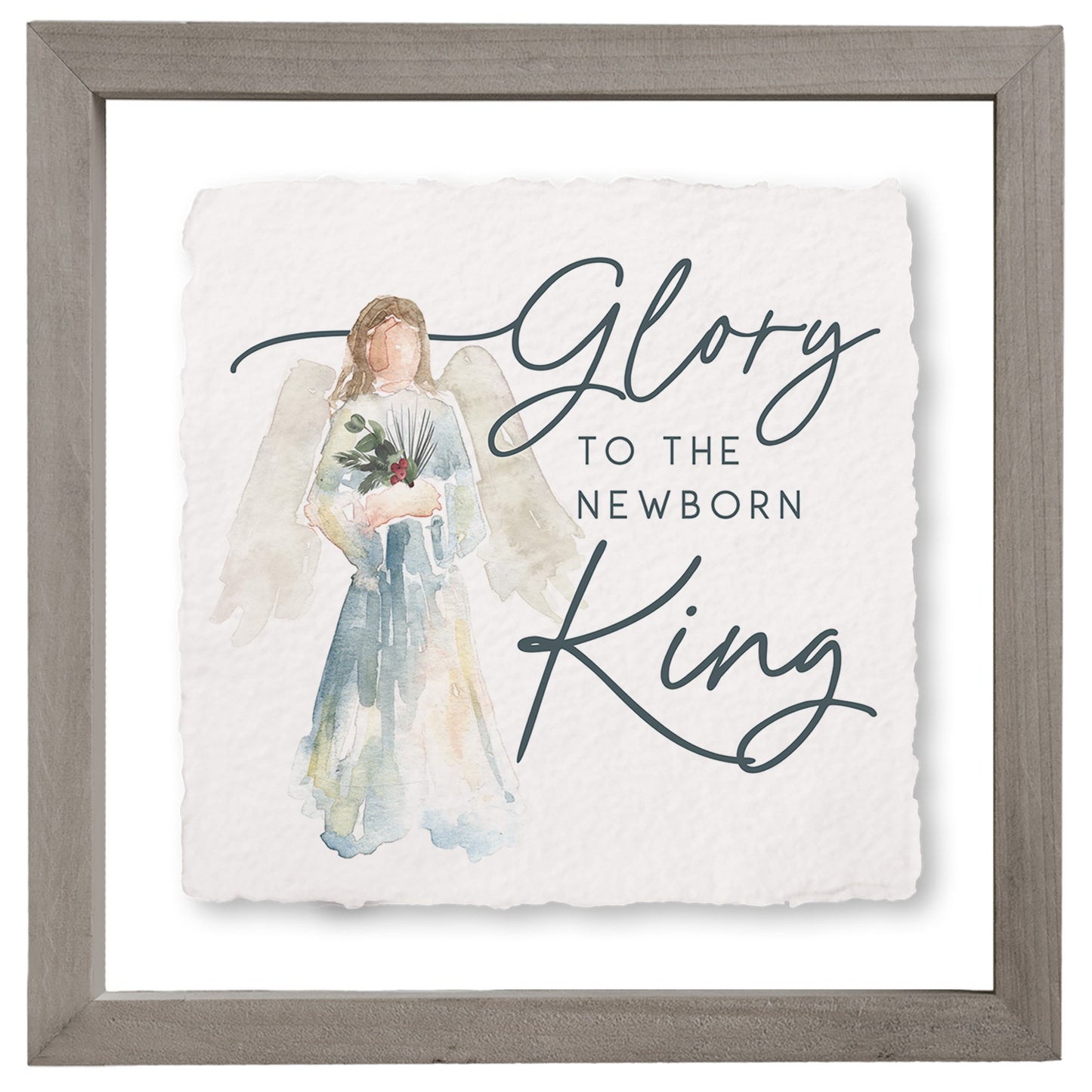 Floating Art Square-Glory King Angel (10" x 10")