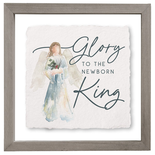 Floating Art Square-Glory King Angel (10" x 10")