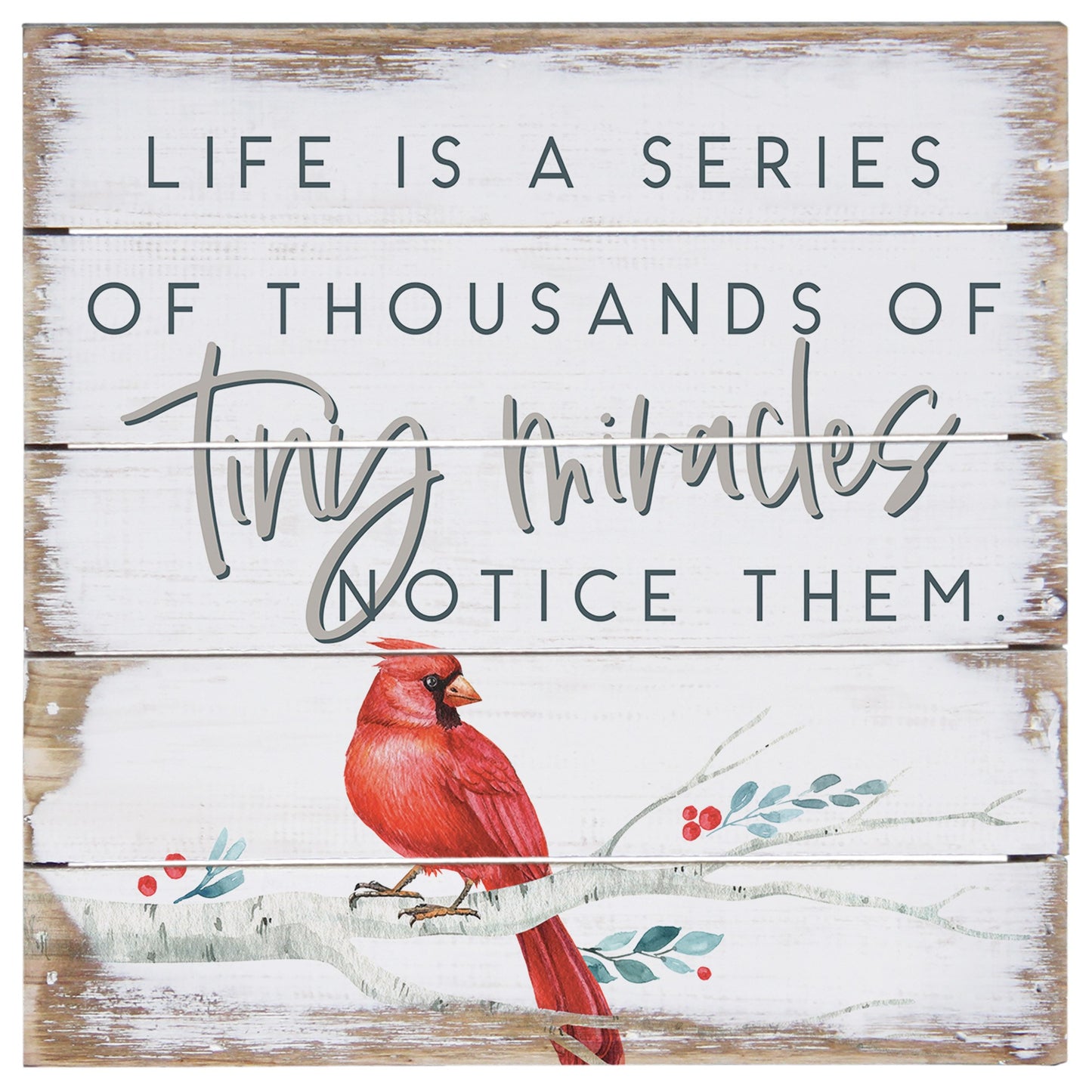 Petite Pallet-Tiny Miracles Cardinal (8" x 8")