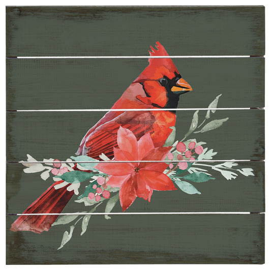 Petite Pallet-Cardinal Pointsettia (8" x 8")