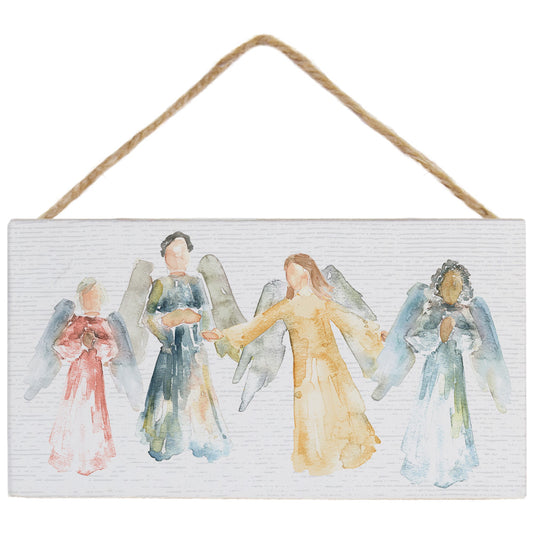Petite Hanging Accent-Colorful Angels (5.5" x 6.5")
