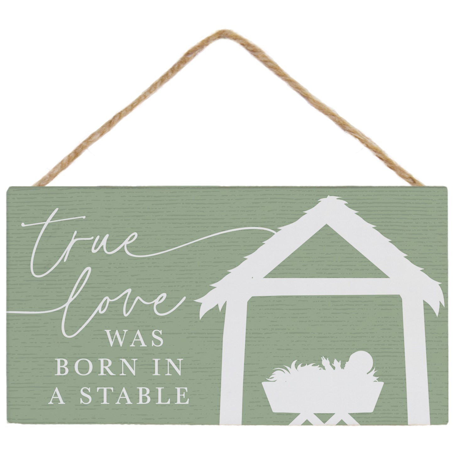 Petite Hanging Accent-True Love Stable Green (5.5" x 6.5")