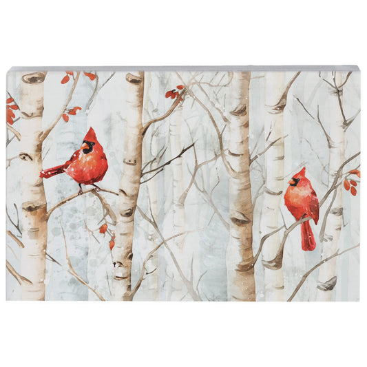 Small Talk Rectangle-Cardinal Birch Trees (5.25" x 3.5")