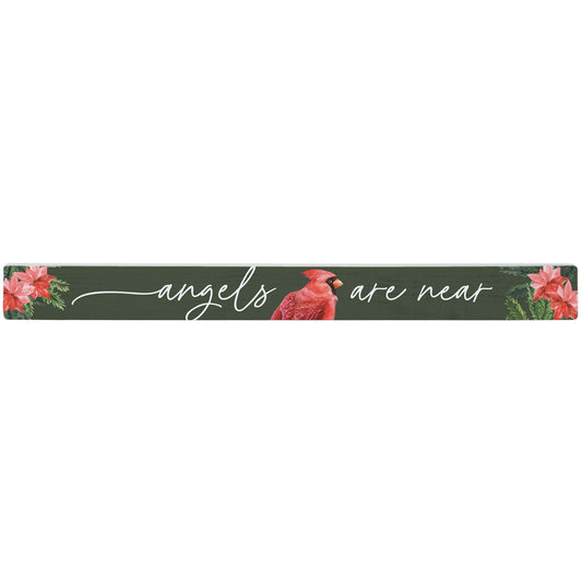 Talking Stick-Angels Near Poinsettias (16" x 1.5")