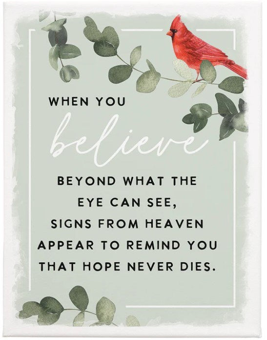 Wrapped Canvas-When You Believe (13" x 17")