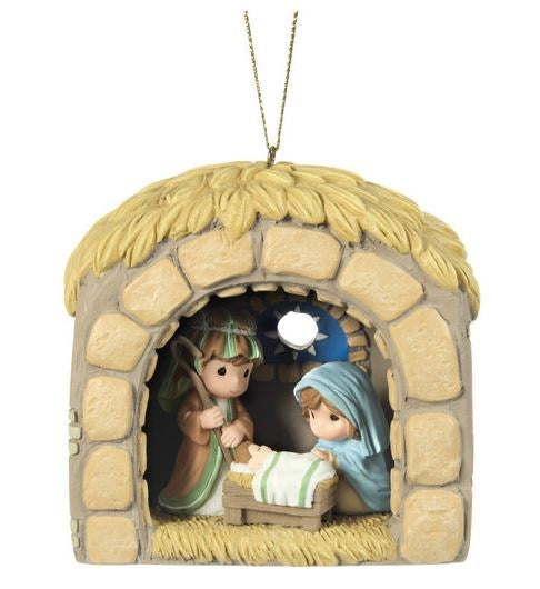 Ornament-Nativity Shadowbox (3.5 x 3.5 x 2.5)