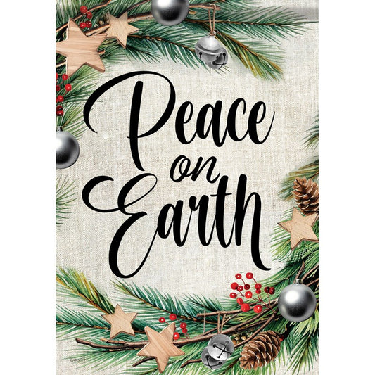 Flag-Garden-Durasoft-Peace On Earth (12.5" x 18")