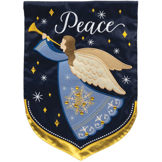 Flag-Garden-Applique-Angel Peace (12.5" x 18")