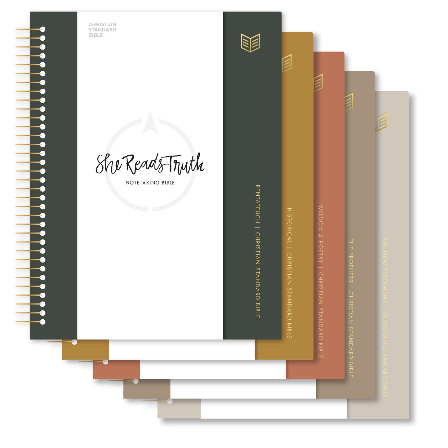 CSB She Reads Truth Spiral Bound Notetaking Bible: Five-Volume Set-Spiral Bound