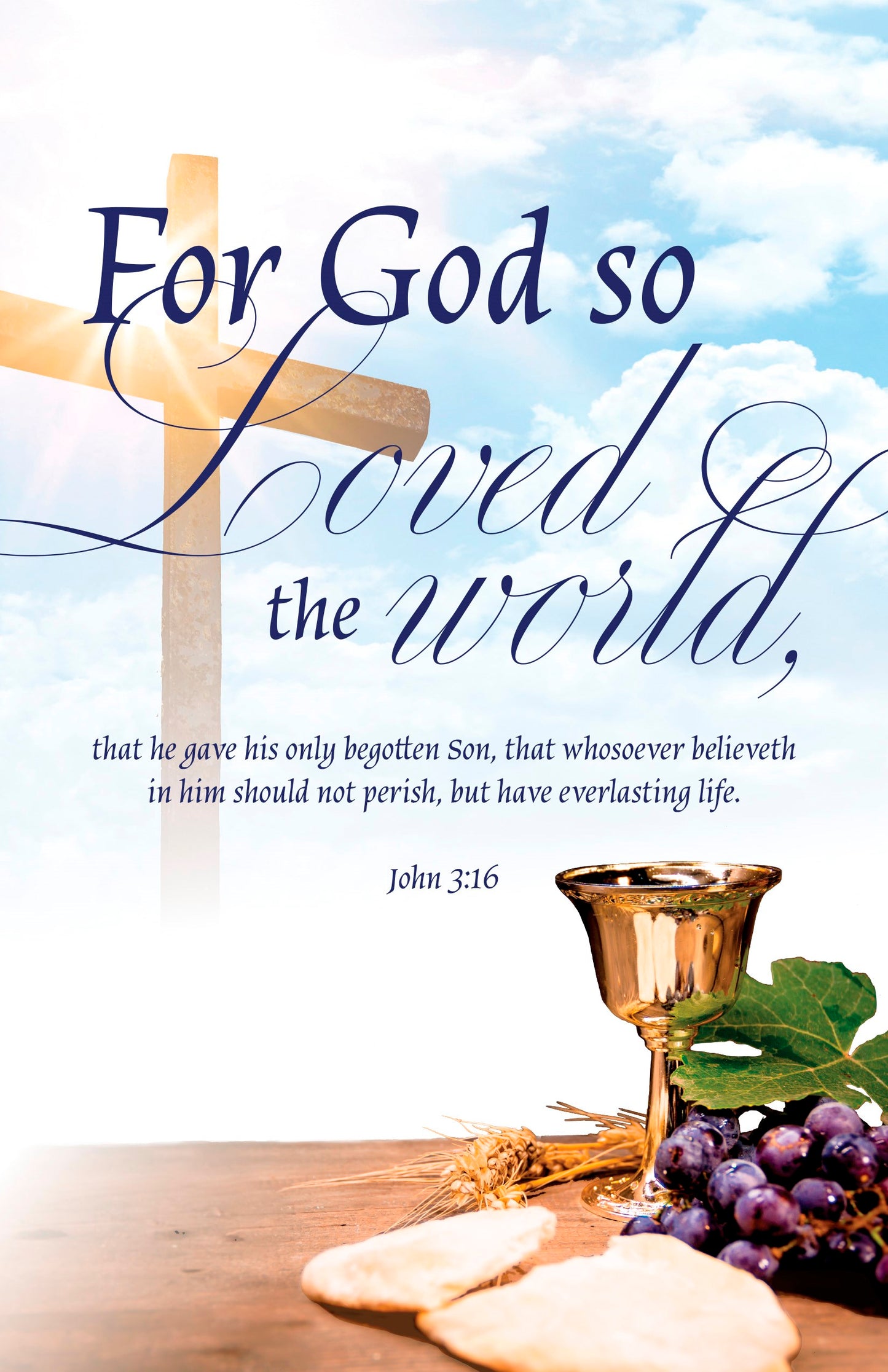 Bulletin-For God So Loved The World (Pack Of 100)