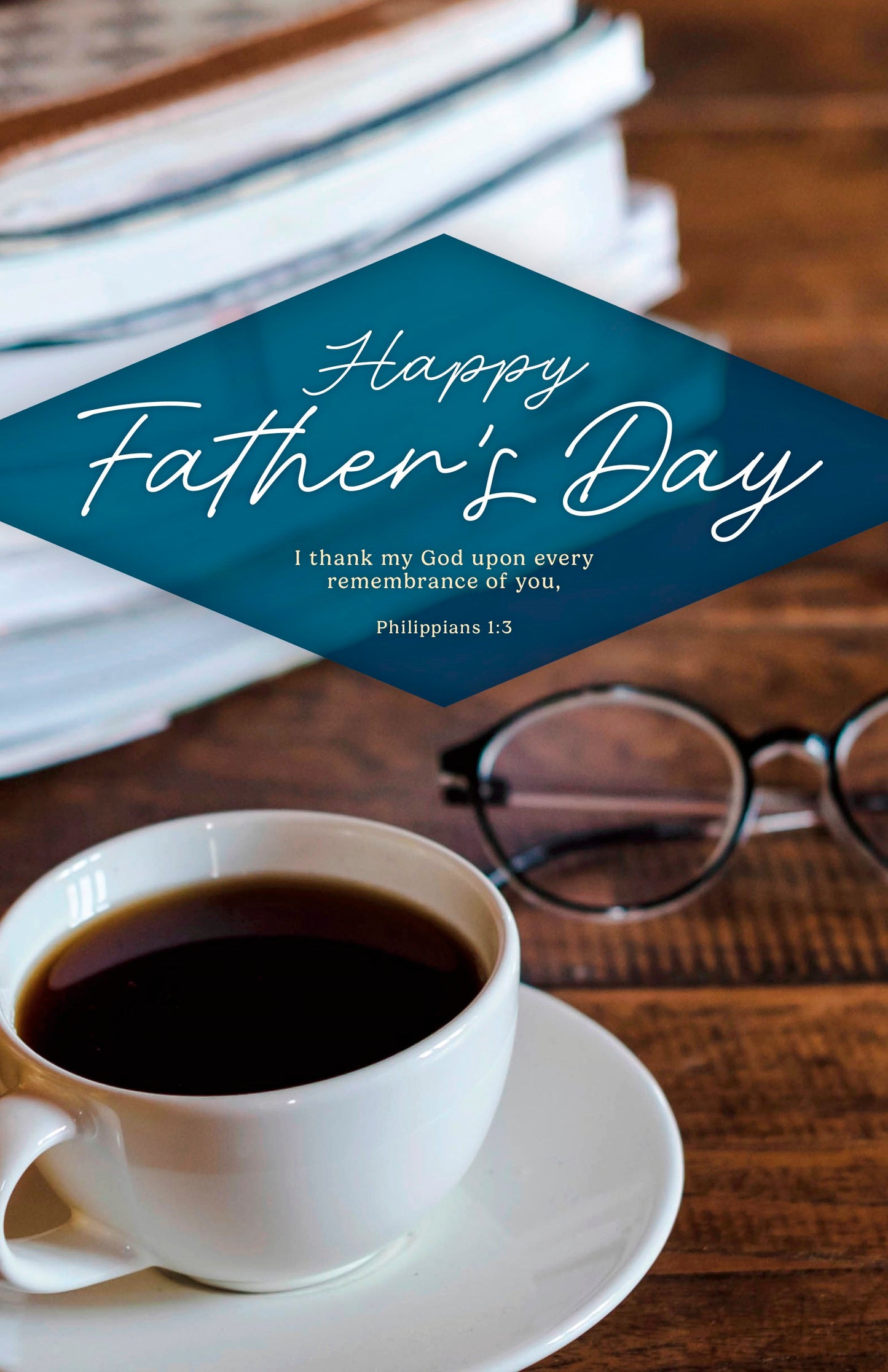 Bulletin-Happy Father's Day: I Thank My God Upon Every Remembrance Of You (Pack Of 100)