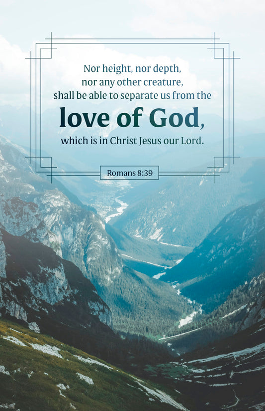 Bulletin-Not Height  Nor Depth...Love of God (Pack Of 100)