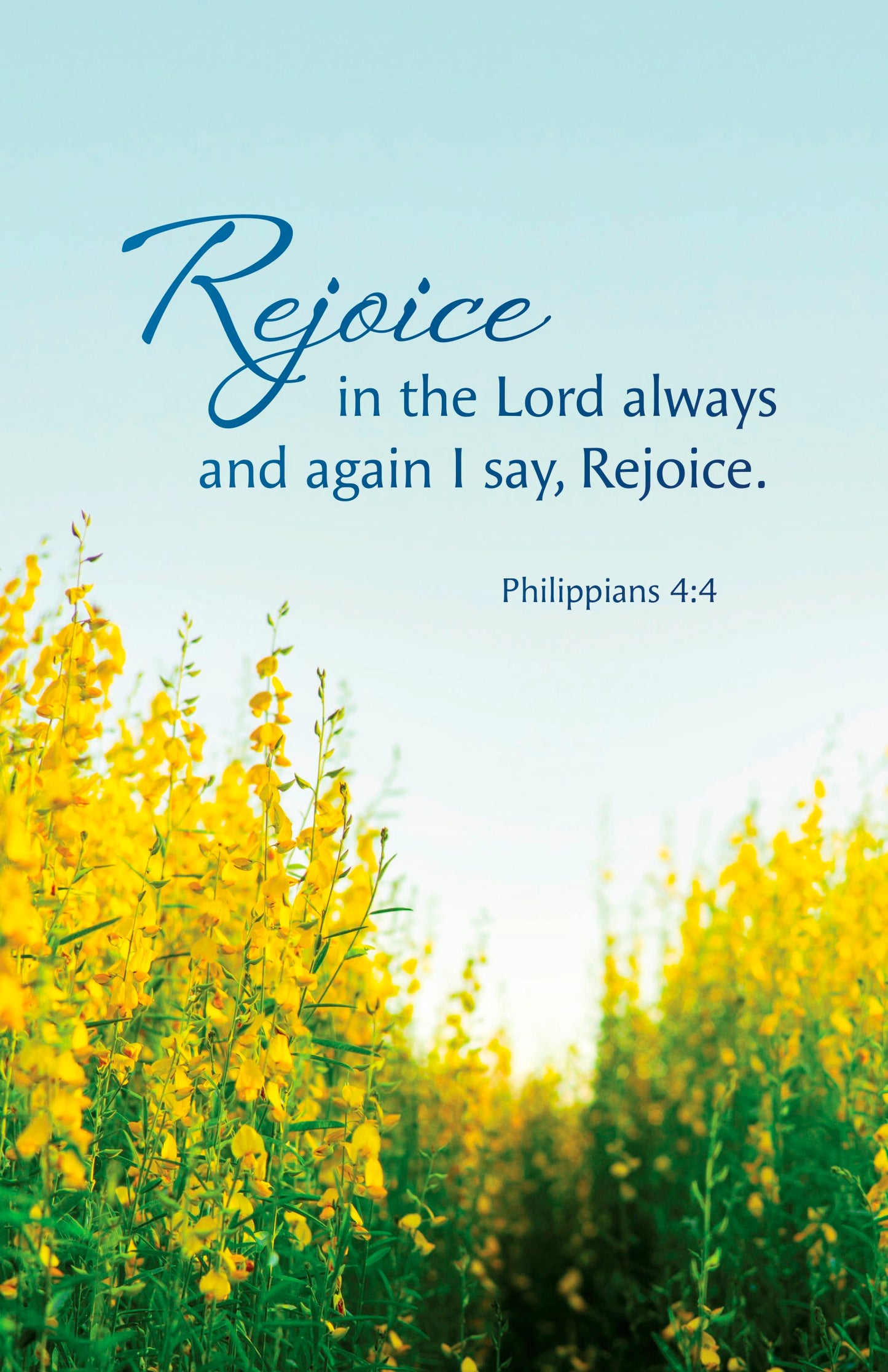 Bulletin-Rejoice In The Lord Always (Pack Of 100)