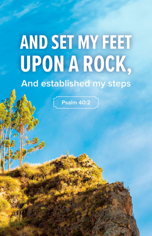 Bulletin-And Set My Feet Upon The Rock (Pack Of 100)