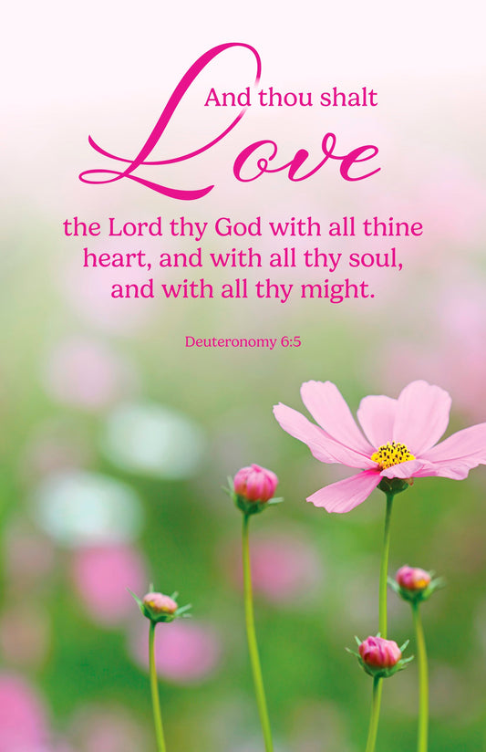 Bulletin-And Thou Shalt Love The Lord Thy God... (Pack Of 100)